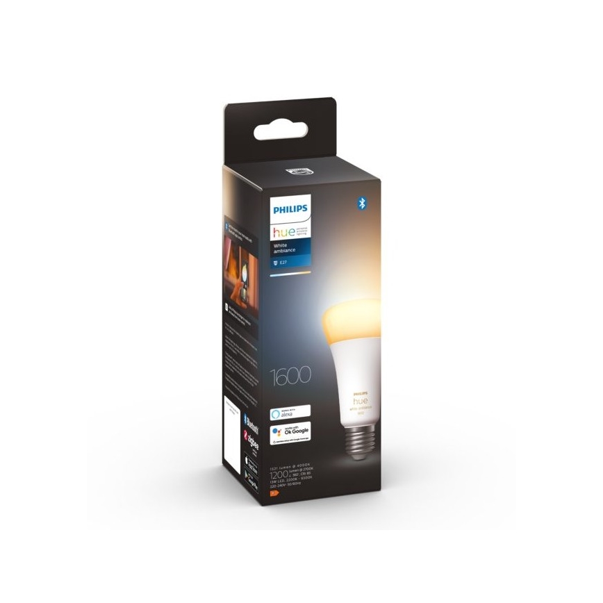 LED Zatemnitvena žarnica Philips Hue WHITE AMBIANCE E27/13W/230V 2200-6500K