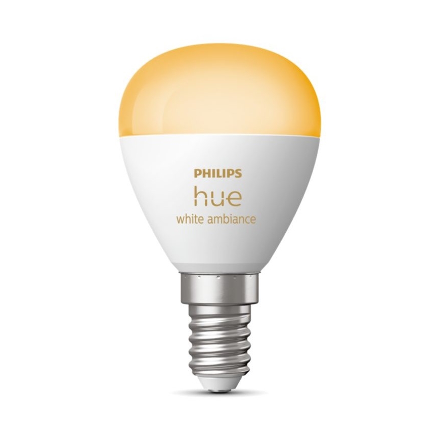 LED Zatemnitvena žarnica Philips Hue WHITE AMBIANCE P45 E14/5,1W/230V 2200-6500K