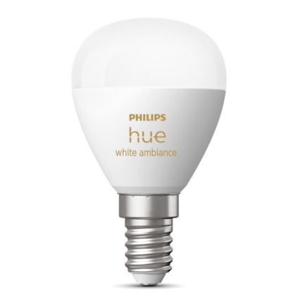 LED Zatemnitvena žarnica Philips Hue WHITE AMBIANCE P45 E14/5,1W/230V 2200-6500K