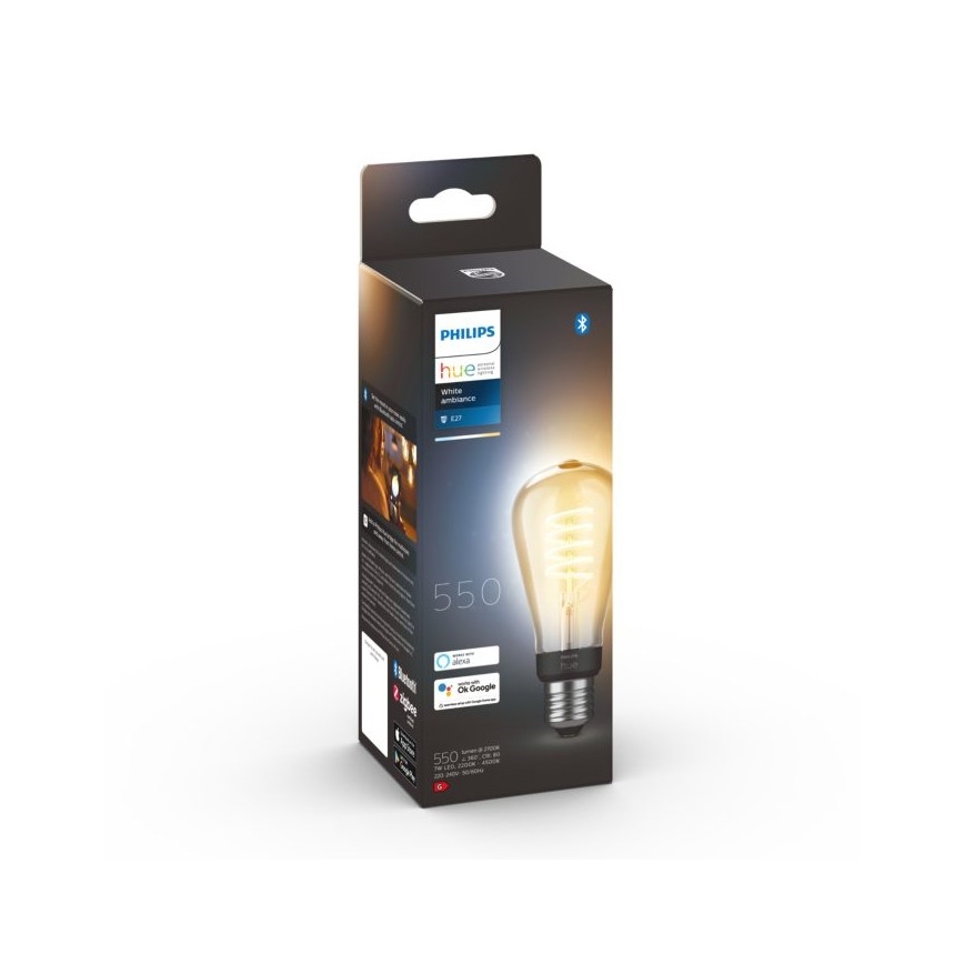 LED Zatemnitvena žarnica Philips Hue WHITE AMBIANCE ST64 E27/7W/230V 2200-4500K