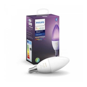 LED Zatemnitvena žarnica Philips Hue WHITE AND COLOR AMBIANCE B39 E14/5,3W/230V 2200K - 6500K