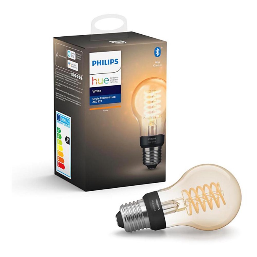 LED Zatemnitvena žarnica Philips Hue WHITE FILAMENT A60 E27/7W/230V 2100K