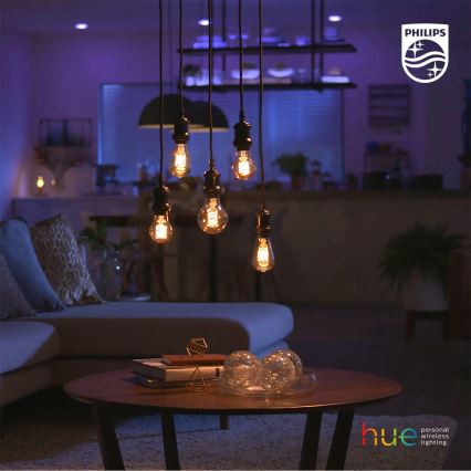 LED Zatemnitvena žarnica Philips Hue WHITE FILAMENT A60 E27/7W/230V 2100K