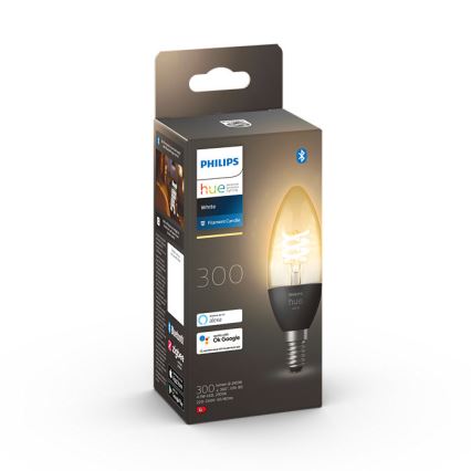 LED Zatemnitvena žarnica Philips Hue WHITE FILAMENT E14/4,5W/230V 2100K