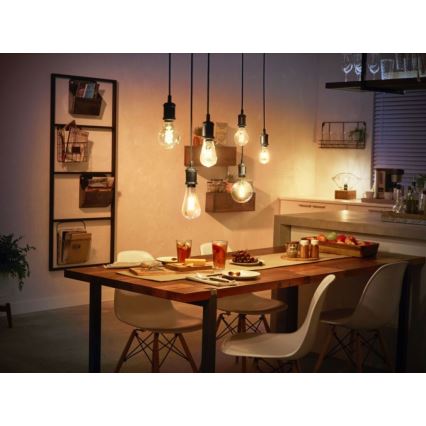 LED Zatemnitvena žarnica Philips Hue WHITE FILAMENT G125 E27/7W/230V 2100K