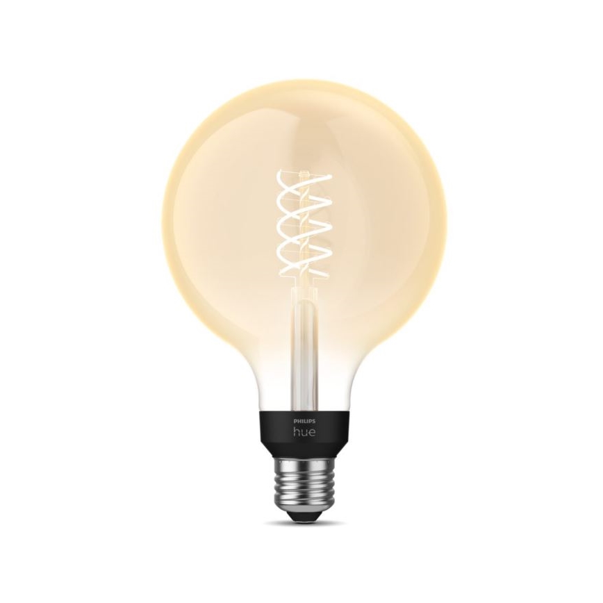 LED Zatemnitvena žarnica Philips Hue WHITE FILAMENT G125 E27/7W/230V 2100K