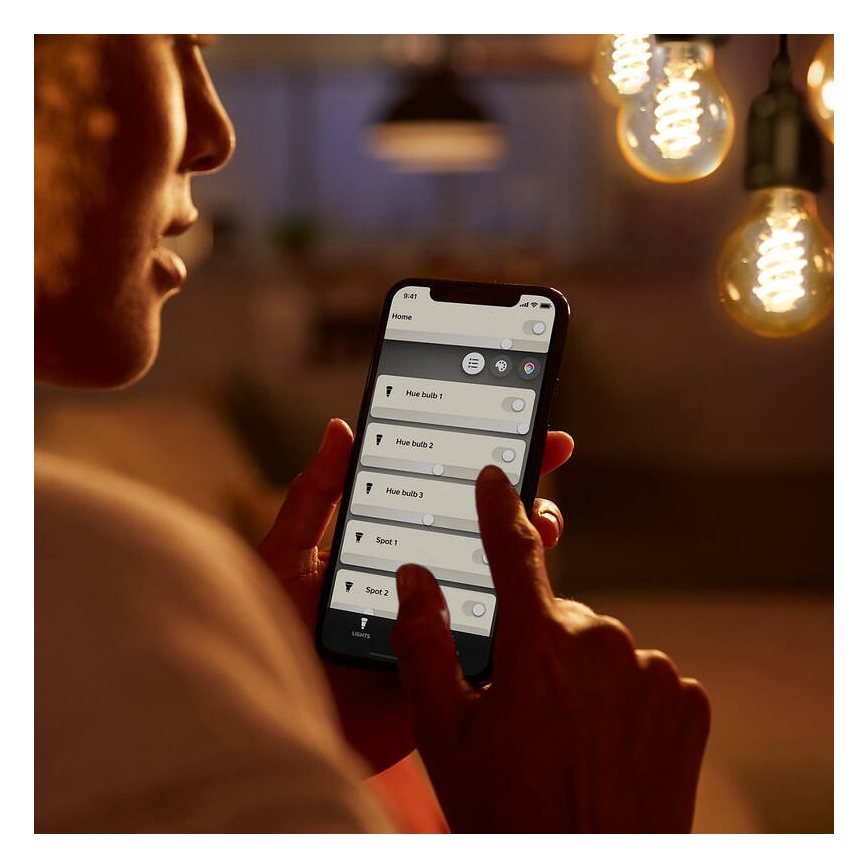 LED Zatemnitvena žarnica Philips Hue WHITE FILAMENT G93 E27/7,2W/230V 2100K