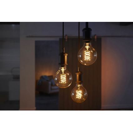 LED Zatemnitvena žarnica Philips HUE WHITE FILAMENT G93 E27/7W/230V