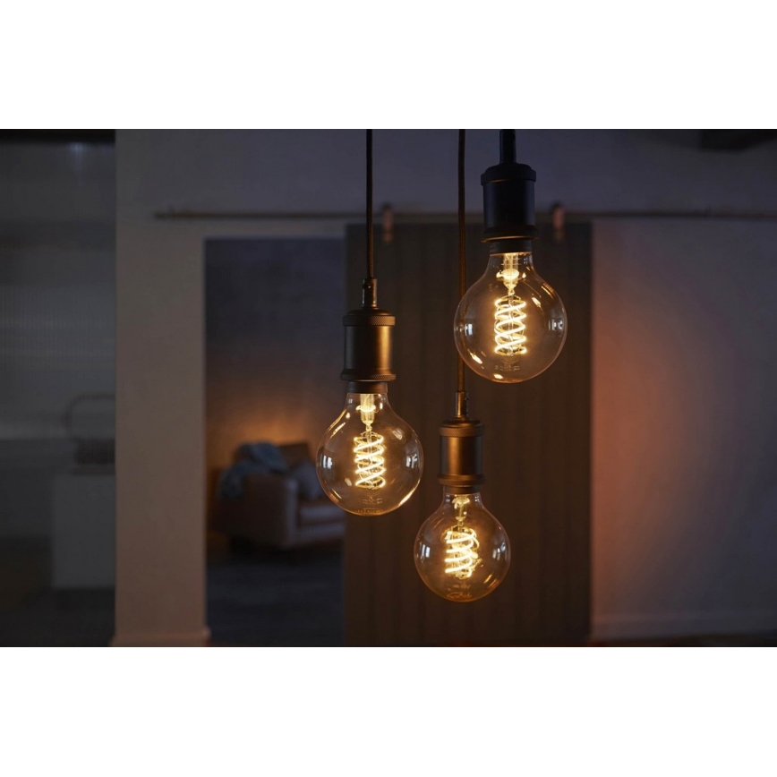 LED Zatemnitvena žarnica Philips HUE WHITE FILAMENT G93 E27/7W/230V