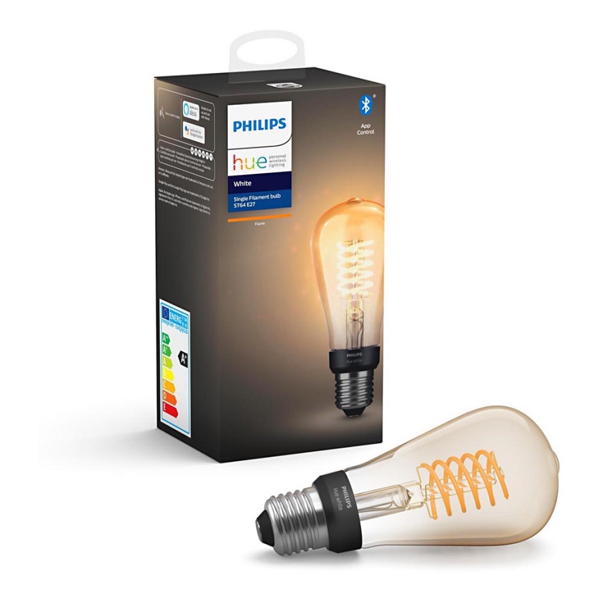 LED Zatemnitvena žarnica Philips Hue WHITE FILAMENT ST64 E27/7W/230V 2100K