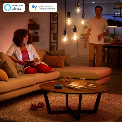 LED Zatemnitvena žarnica Philips HUE WHITE FILAMENT ST64 E27/7W/230V