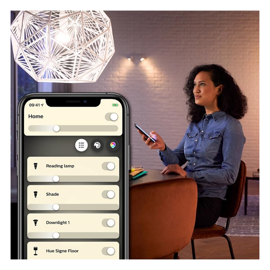 LED Zatemnitvena žarnica Philips Hue WHITE FILAMENT ST64 E27/7W/230V 2100K