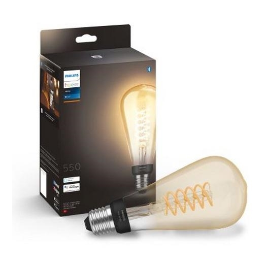 LED Zatemnitvena žarnica Philips Hue WHITE FILAMENT ST72 E27/7W/230V 2100K