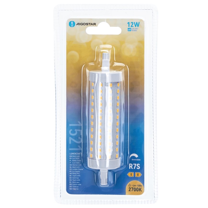 LED Zatemnitvena žarnica R7s/12W/230V 2700K - Aigostar