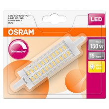 LED Zatemnitvena žarnica R7s/17,5W/230V 2700K - Osram 118 mm