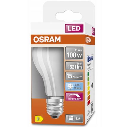 LED Zatemnitvena žarnica RETROFIT A60 E27/11W/230V 4000K - Osram