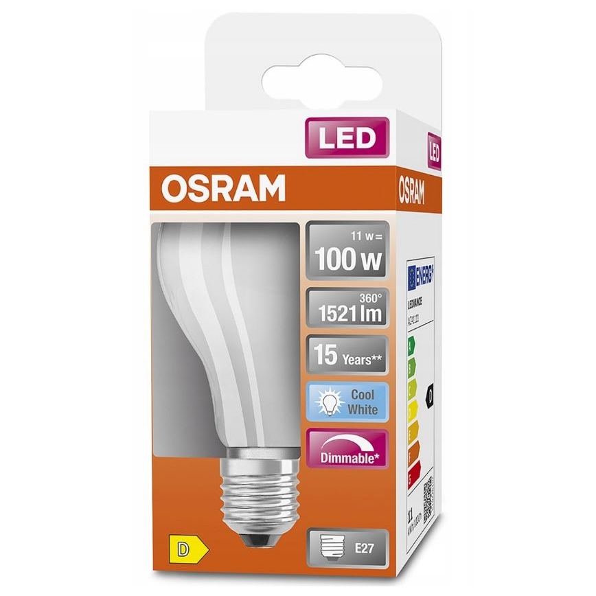 LED Zatemnitvena žarnica RETROFIT A60 E27/11W/230V 4000K - Osram