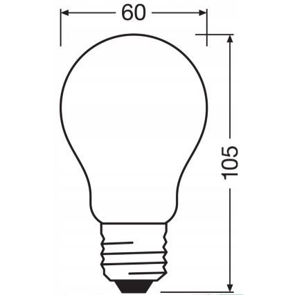 LED Zatemnitvena žarnica RETROFIT A60 E27/11W/230V 4000K - Osram