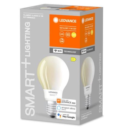 LED Zatemnitvena žarnica SMART+ FILAMENT E27/11W/230V 2700K Wi-Fi - Ledvance