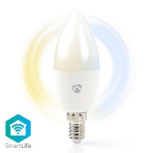 LED Zatemnitvena žarnica SmartLife E14/4,5W/230V Wi-Fi 2700-6500K