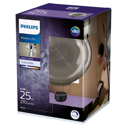 LED Zatemnitvena žarnica SMOKY VINTAGE Philips G200 E27/6,5W/230V 4000K