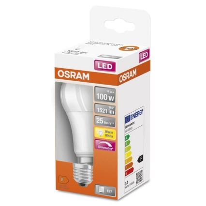 LED Zatemnitvena žarnica SUPERSTAR E27/14W/230V 2700K - Osram