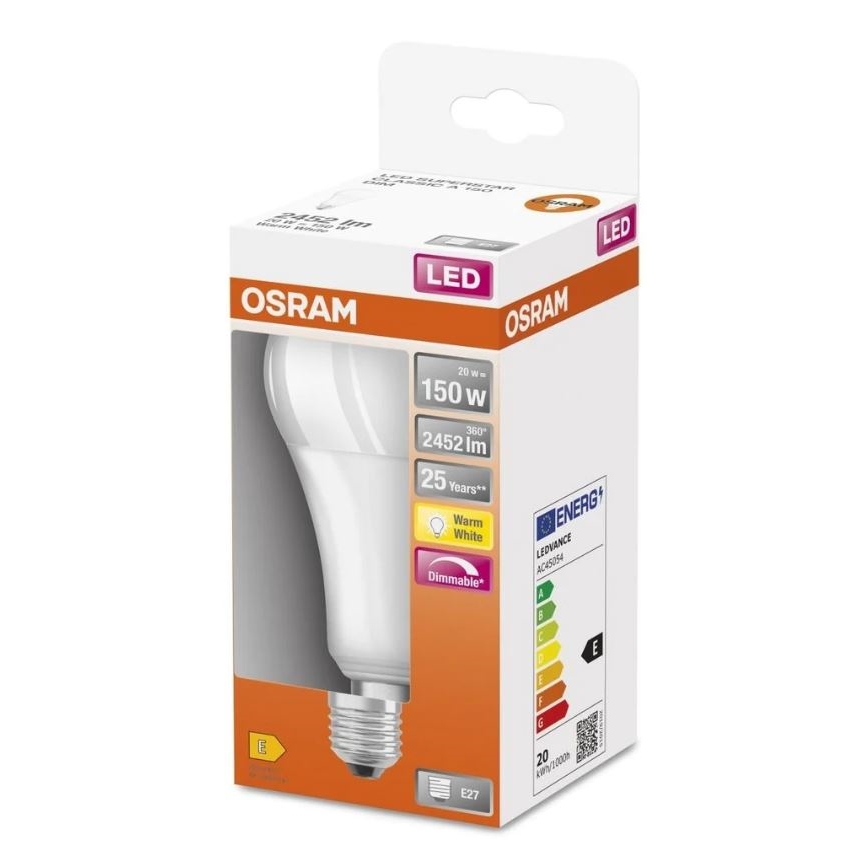 LED Zatemnitvena žarnica SUPERSTAR E27/20W/230V 2700K - Osram