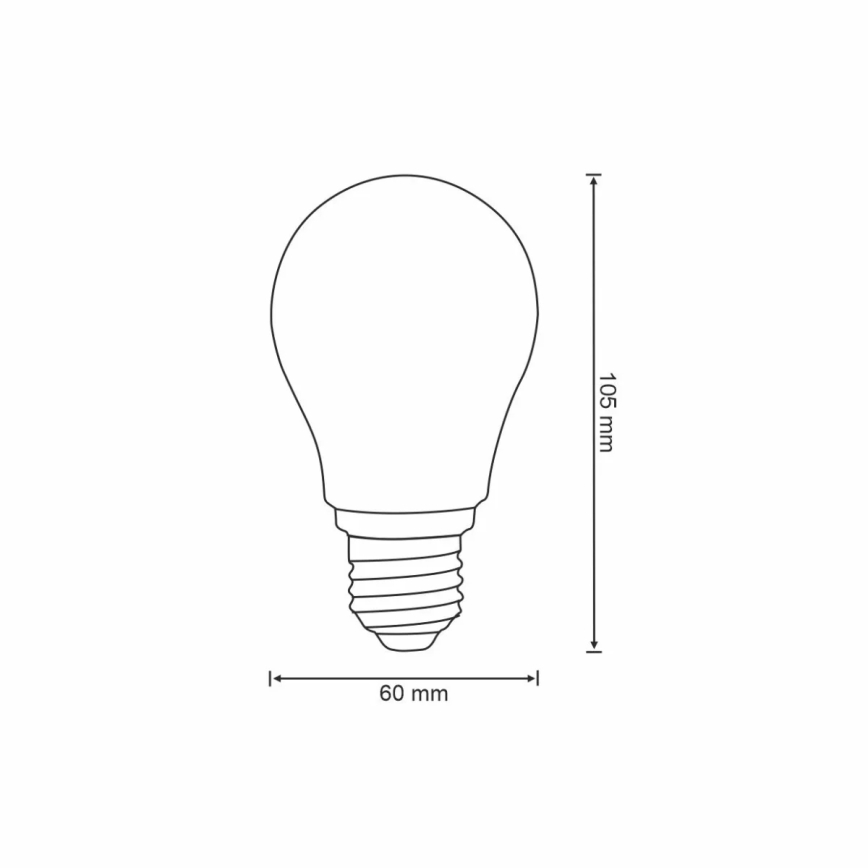 LED Zatemnitvena žarnica VINTAGE A60 E27/7W/230V 2700-6500K Wi-fi Tuya