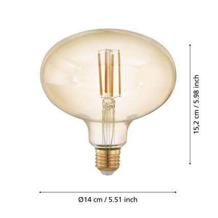 LED Zatemnitvena žarnica VINTAGE E27/4W/230V 2200K - Eglo 12596