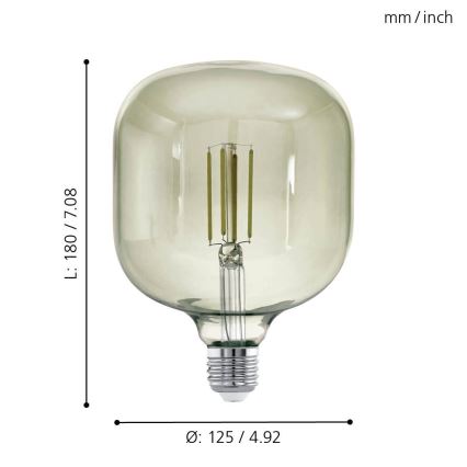 LED Zatemnitvena žarnica VINTAGE E27/4W/230V 3000K  - Eglo 12597