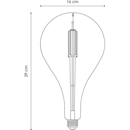 LED Zatemnitvena žarnica VINTAGE EDISON E27/4W/230V 2700K CRI 90