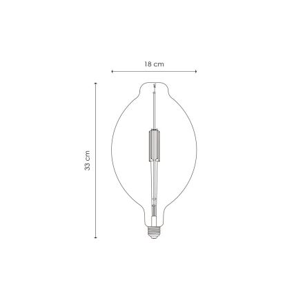 LED Zatemnitvena žarnica VINTAGE EDISON E27/4W/230V 2700K