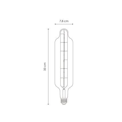 LED Zatemnitvena žarnica VINTAGE EDISON E27/5W/230V 1800K