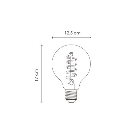 LED Zatemnitvena žarnica VINTAGE EDISON G125 E27/4W/230V 2200K