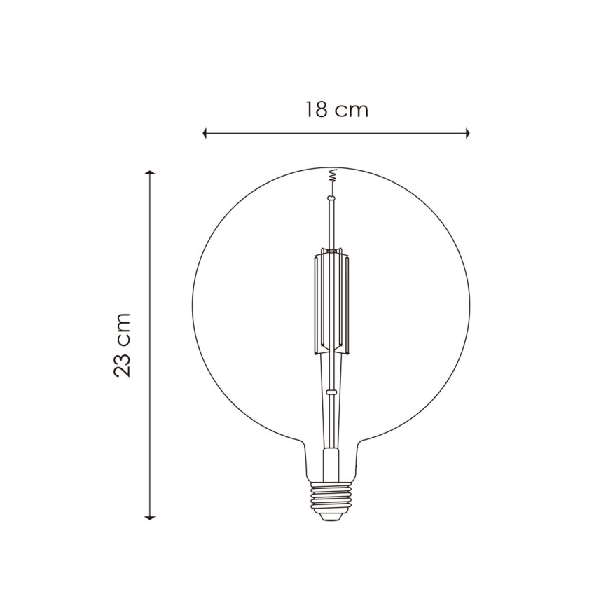 LED Zatemnitvena žarnica VINTAGE EDISON G180 E27/4W/230V 2700K