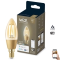 LED Zatemnitvena žarnica VINTAGE FILAMENT C35 E14/4,9W/230V 2000-5000K CRI 90 Wi-Fi - WiZ