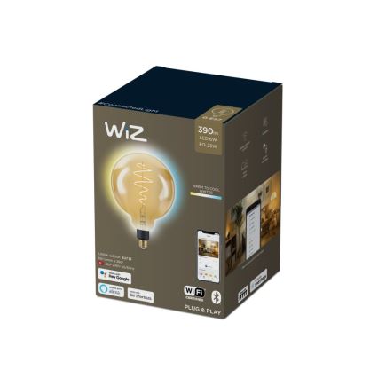 LED Zatemnitvena žarnica VINTAGE FILAMENT G200 E27/6W/230V 2000-5000K CRI 90 Wi-Fi - WiZ