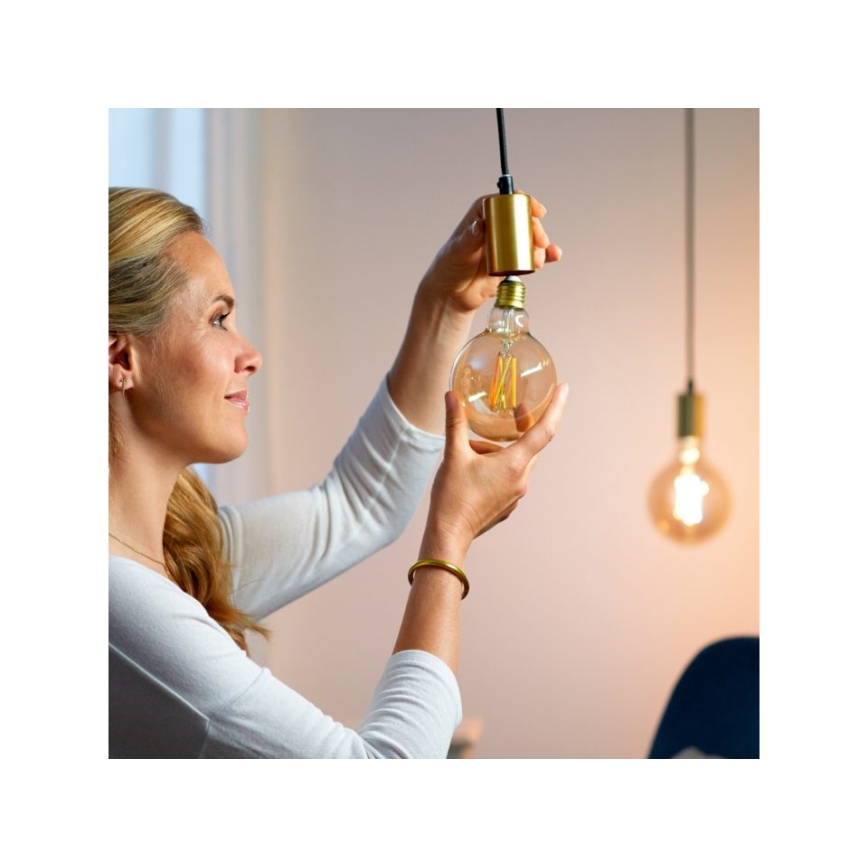 LED Zatemnitvena žarnica VINTAGE FILAMENT G95 E27/6,7W/230V 2000-5000K CRI 90 Wi-Fi - WiZ