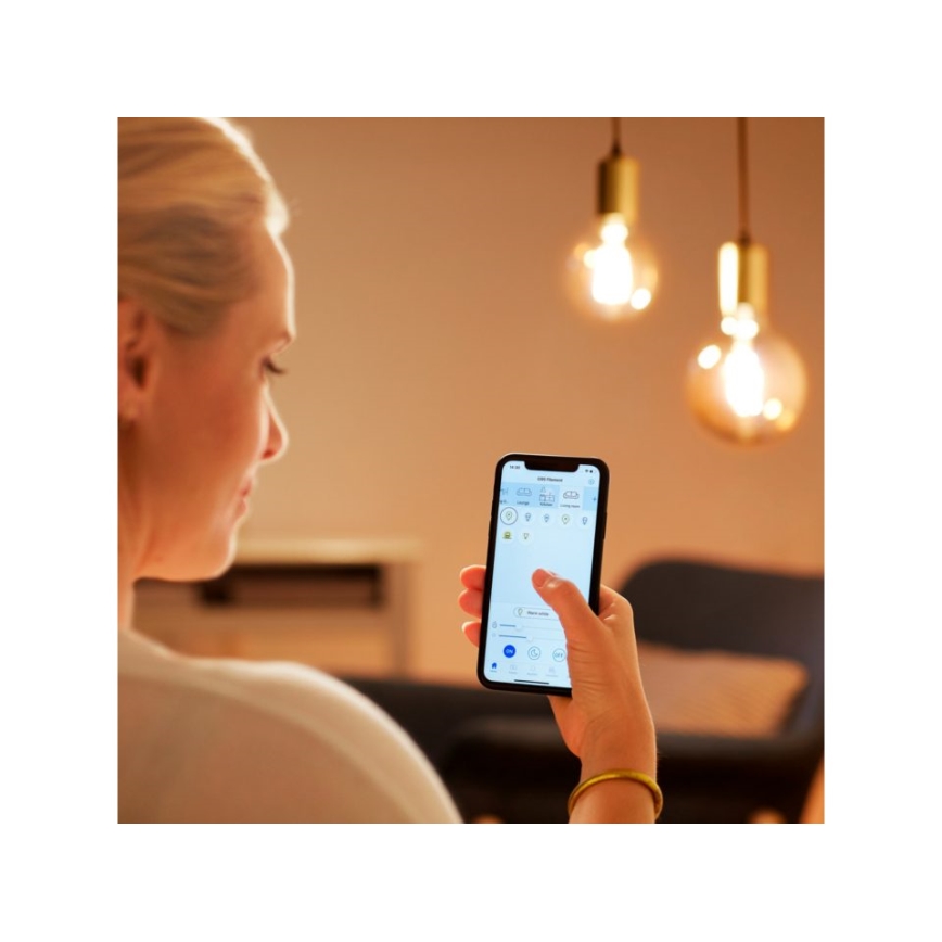 LED Zatemnitvena žarnica VINTAGE FILAMENT G95 E27/6,7W/230V 2000-5000K CRI 90 Wi-Fi - WiZ