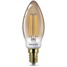 LED Zatemnitvena žarnica VINTAGE Philips B35 E14/5W/230V 2200K