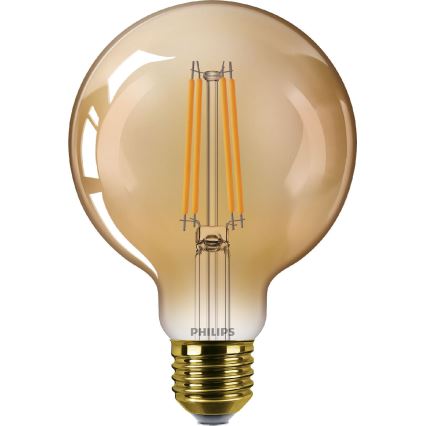 LED Zatemnitvena žarnica VINTAGE Philips G95 E27/7W/230V 1800K