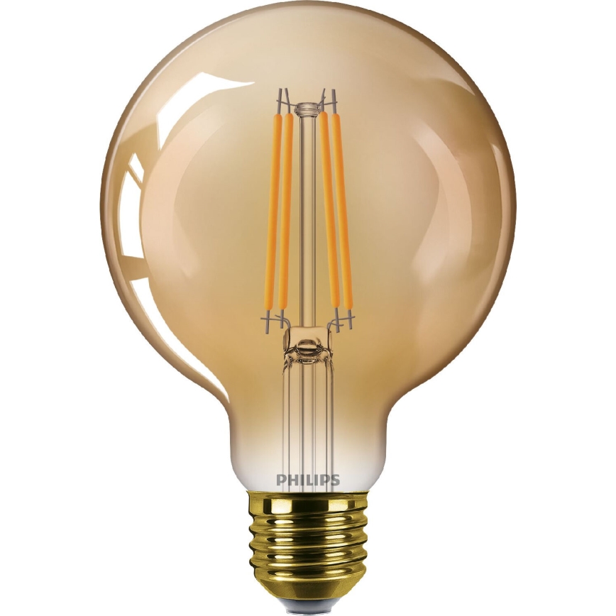 LED Zatemnitvena žarnica VINTAGE Philips G95 E27/7W/230V 1800K