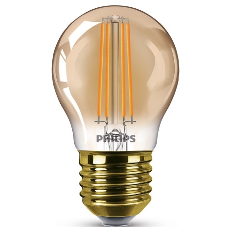 LED Zatemnitvena žarnica VINTAGE Philips P45 E27/5W/230V 2200K