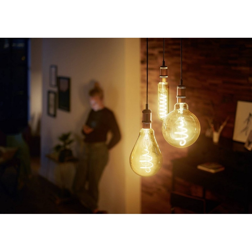 LED Zatemnitvena žarnica VINTAGE Philips T65 E27/6,5W/230V 2000K