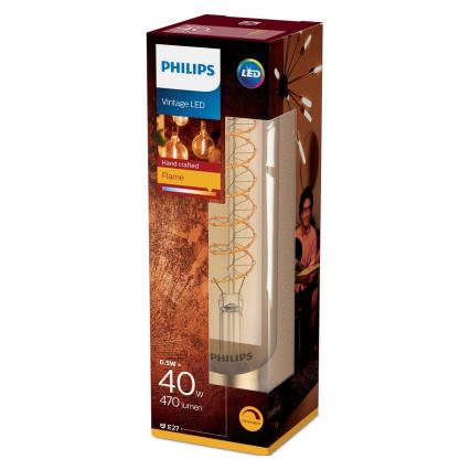 LED Zatemnitvena žarnica VINTAGE Philips T65 E27/6,5W/230V 2000K