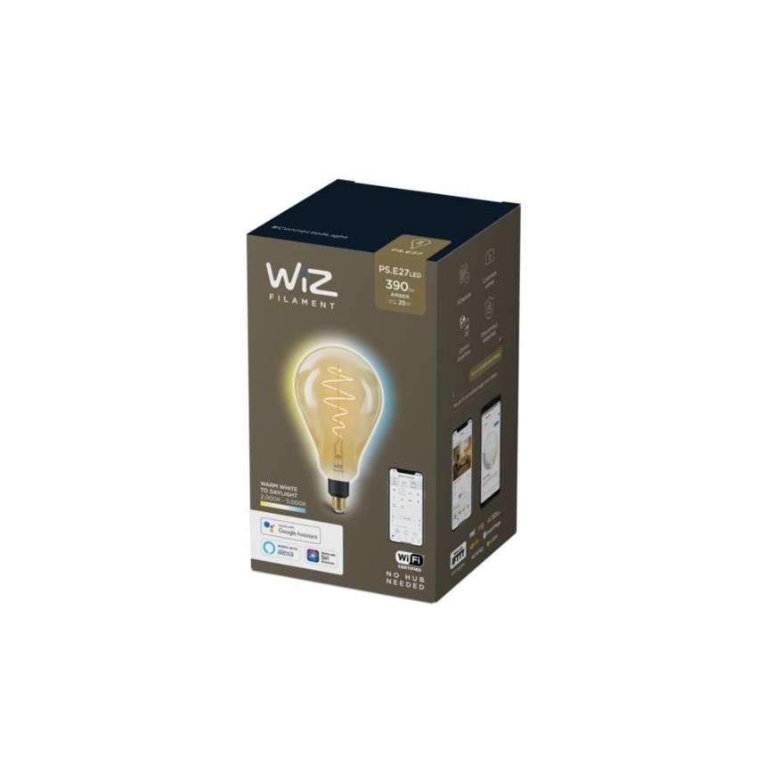LED Zatemnitvena žarnica VINTAGE FILAMENT PS160 E27/6,5W/230V 2000-5000K CRI 90 Wi-Fi -WiZ