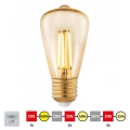 LED Zatemnitvena žarnica VINTAGE ST48 E27/3W/230V 2200K - STEPDIMMING - Eglo 12521
