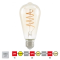 LED Zatemnitvena žarnica VINTAGE ST64 E27/4W/230V 2200K - STEPDIMMING - Eglo 12522