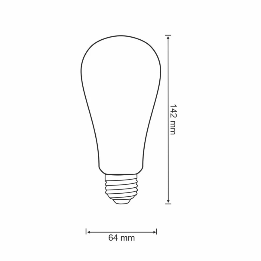 LED Zatemnitvena žarnica VINTAGE ST64 E27/5,5W/230V 1800-2700K Wi-fi Tuya