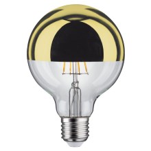LED Zatemnitvena žarnica z zrcalnim sferičnim pokrovom GLOBE G95 E27/6,5W/230V 2700K zlata - Paulmann 28675